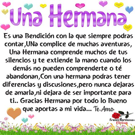 frases bonitas para una hermana|dedicatoria a una hermana.